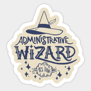 Administrative Wizard Sticker